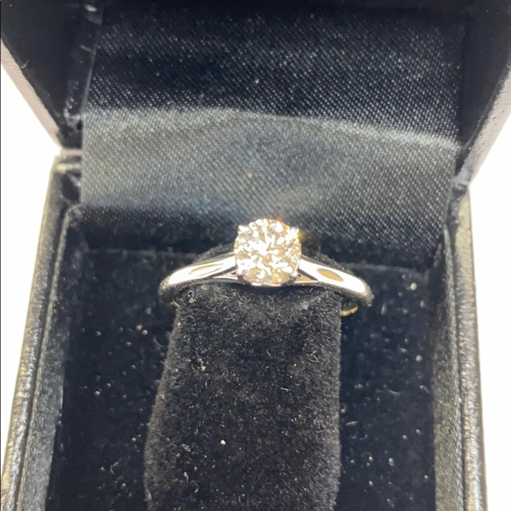 Diamond Solitaire Ring - image 2